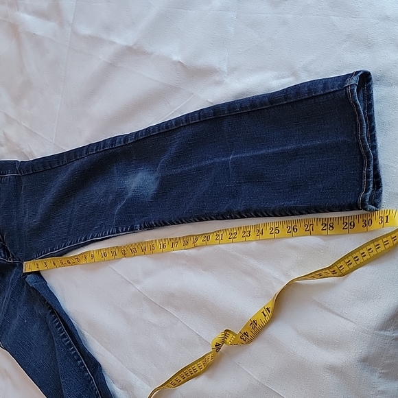 American Eagle dark wash low rise straight jeans size 2 - Picture 4 of 6